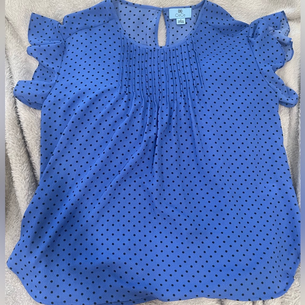 CeCe flutter sleeve top
